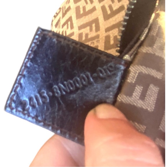 ** SOLD ** Fendi Zucchino Mini Baguette - Picture 8 of 10